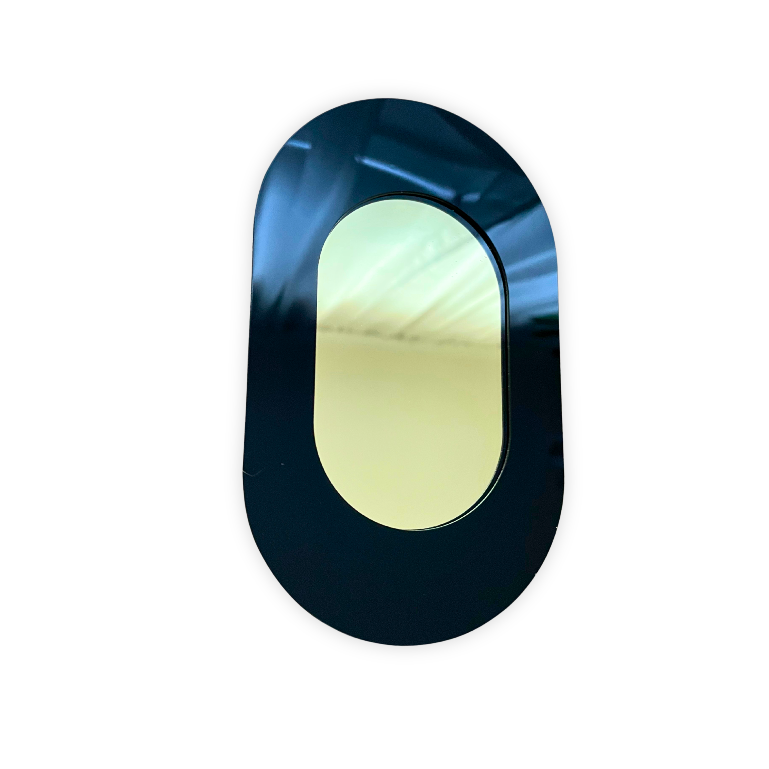 Oval Color Mirror: Retro Acrylic Gallery Wall Hanging Decor