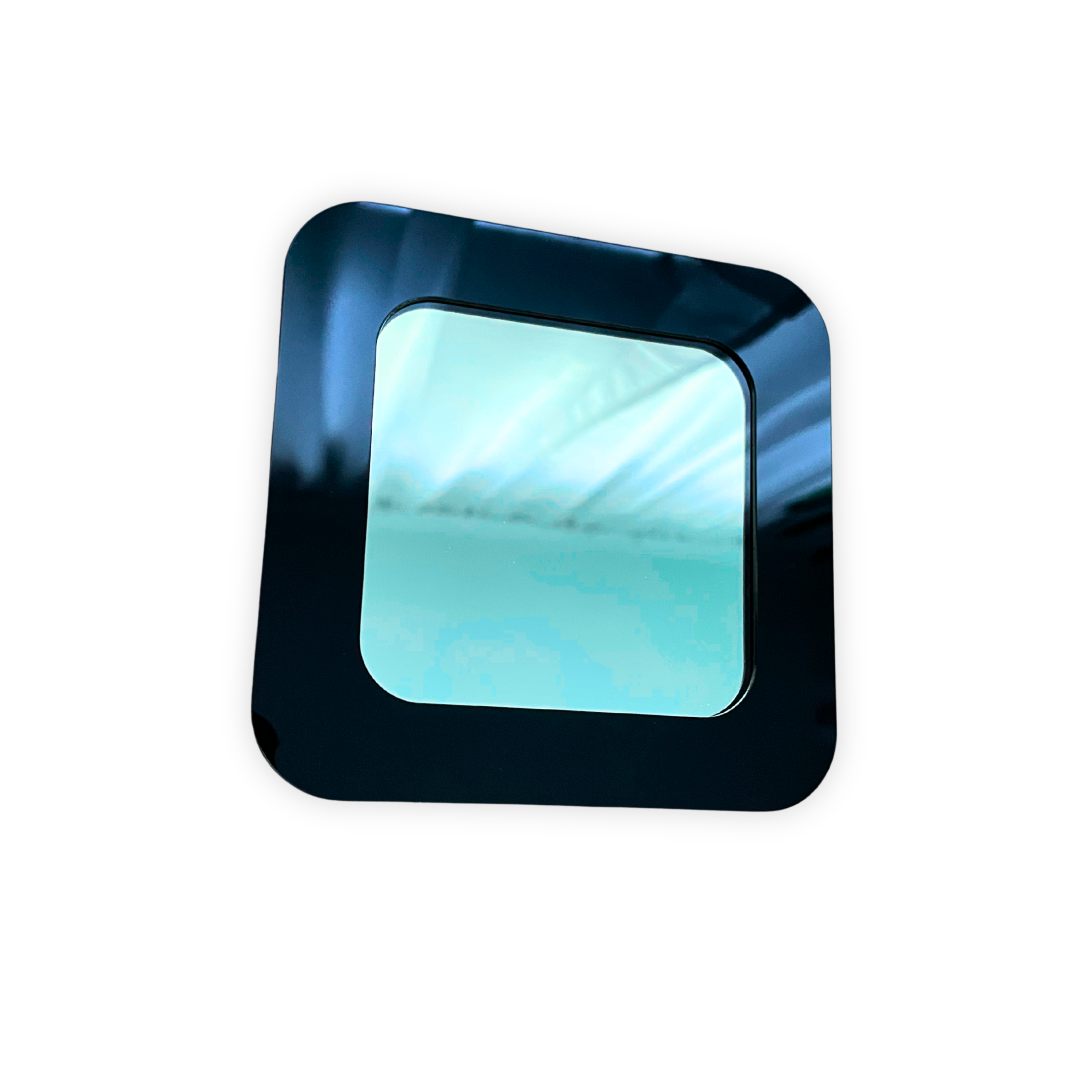 Rounded Square Color Mirror: Retro Acrylic Gallery Wall Hanging Decor