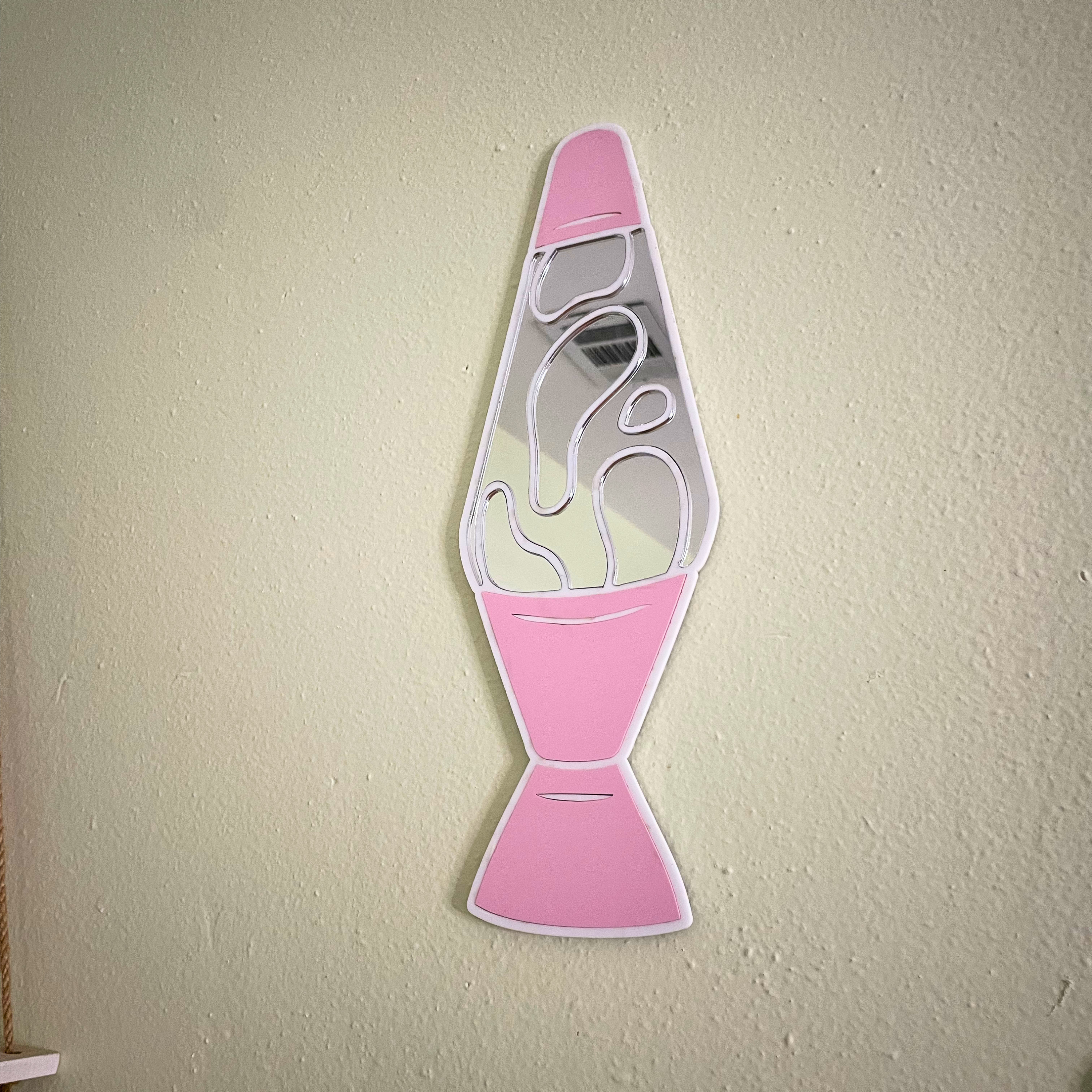 Pink Lava Lamp Mirror