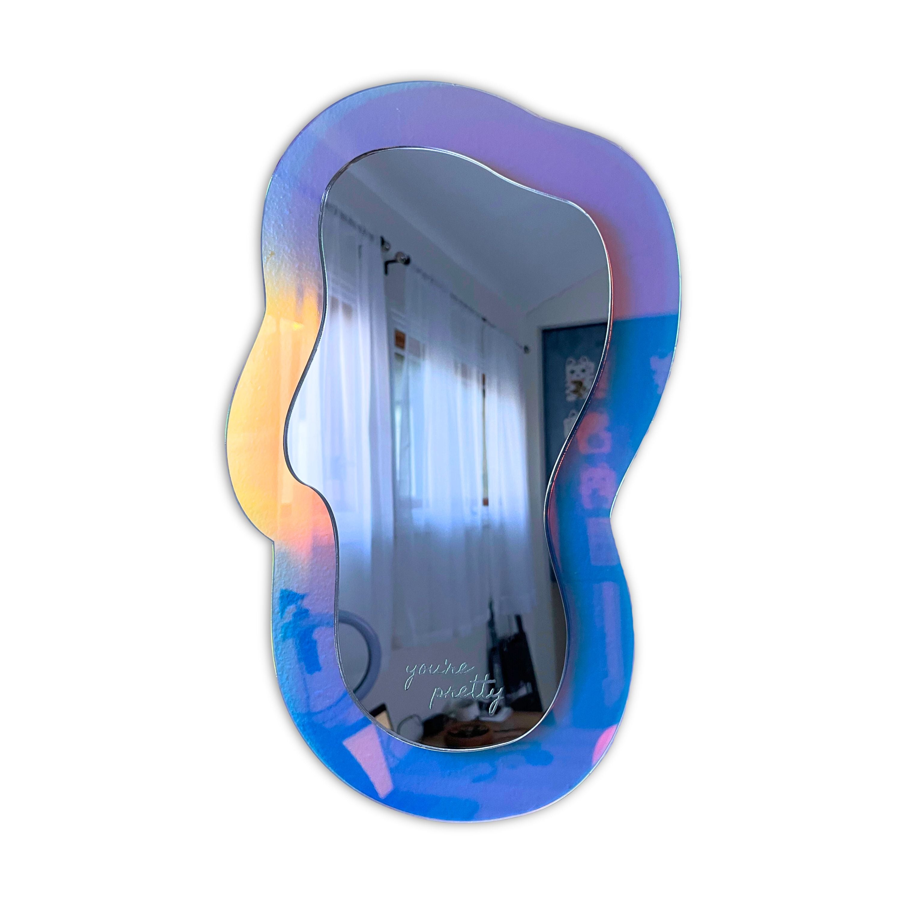 Long DreamWave- Iridescent Acrylic Mirror Wall Art