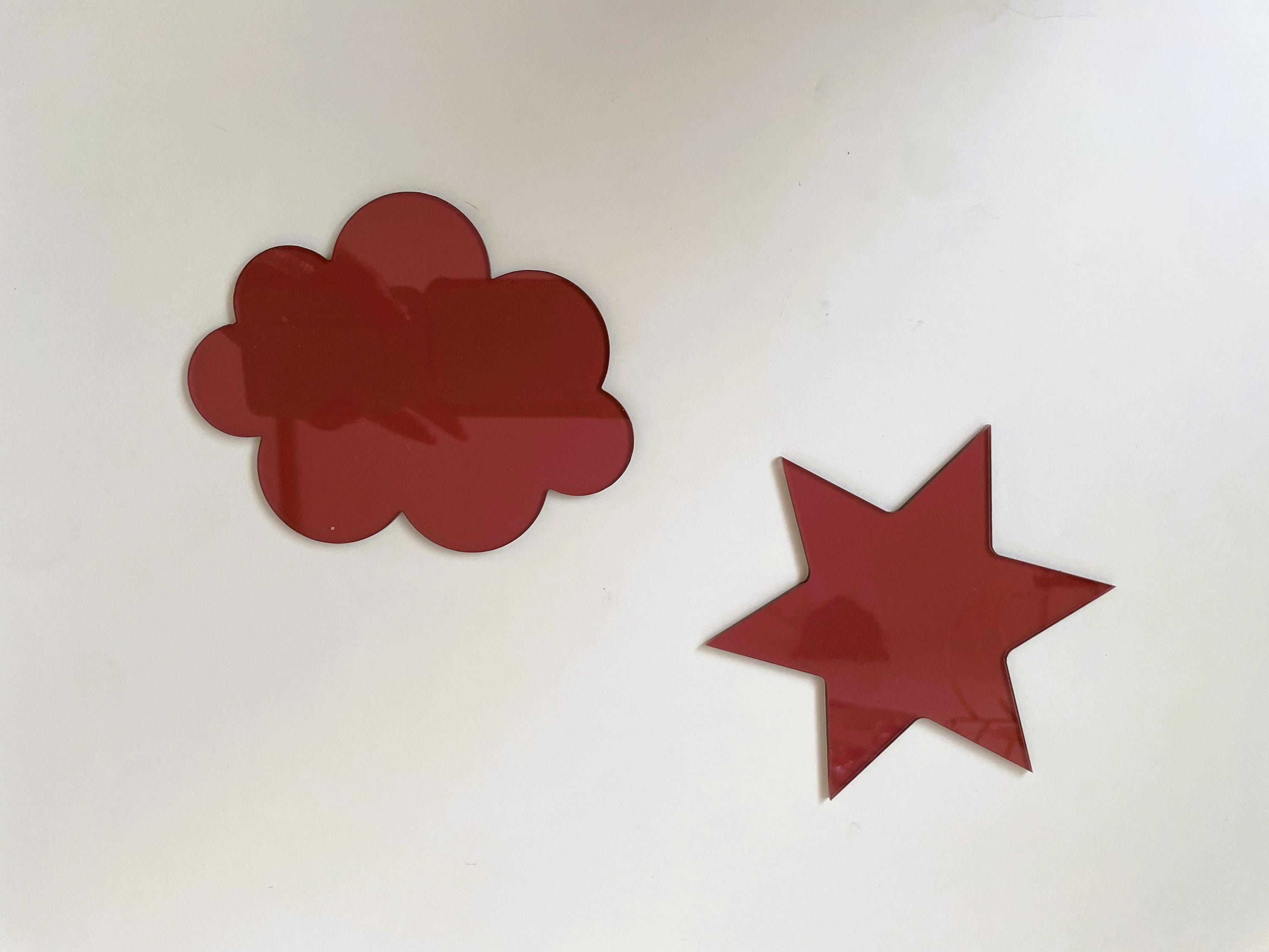 Neon Fluorescent Retro Coasters – Funky Heart, Star, Cloud, Flower Shapes – Colorful Drinkware Bar Decor