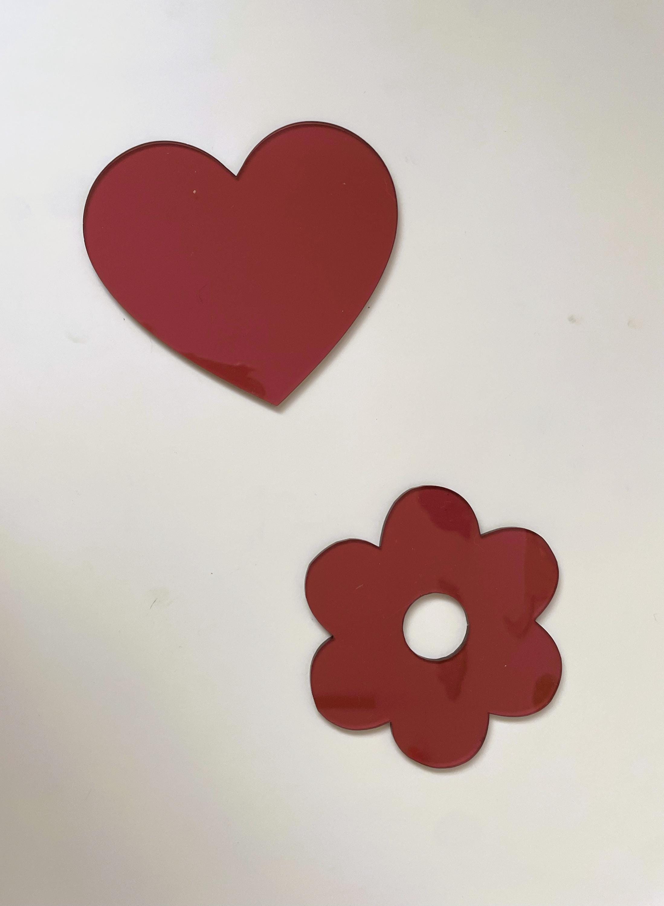 Neon Fluorescent Retro Coasters – Funky Heart, Star, Cloud, Flower Shapes – Colorful Drinkware Bar Decor