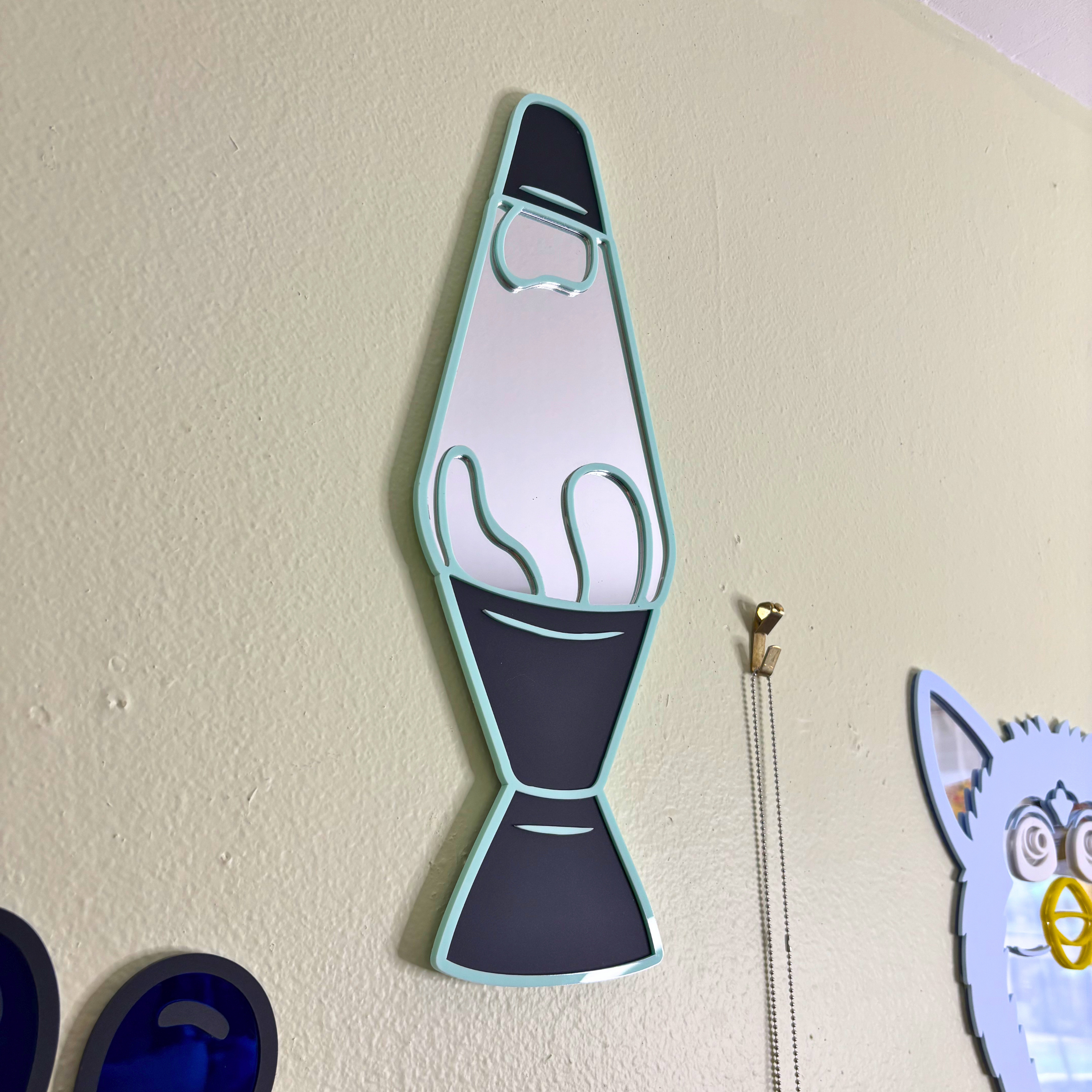 Black Lava Lamp Mirror