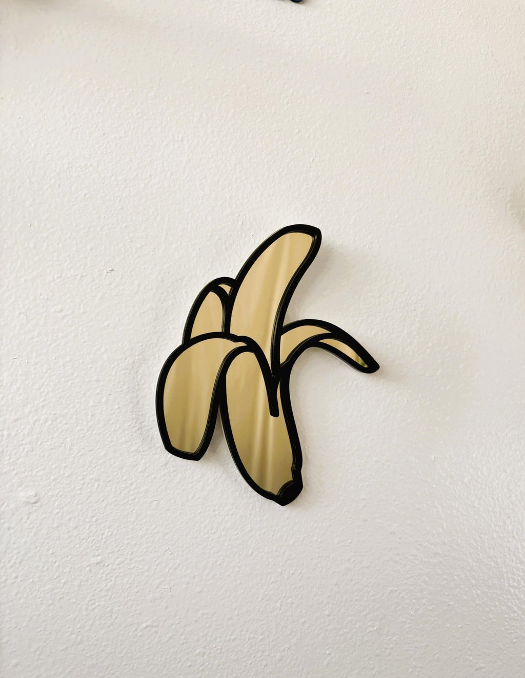 BananaPop Mirror - Funky Acrylic Mirror - by MirrorPop. Handmade acrylic art.