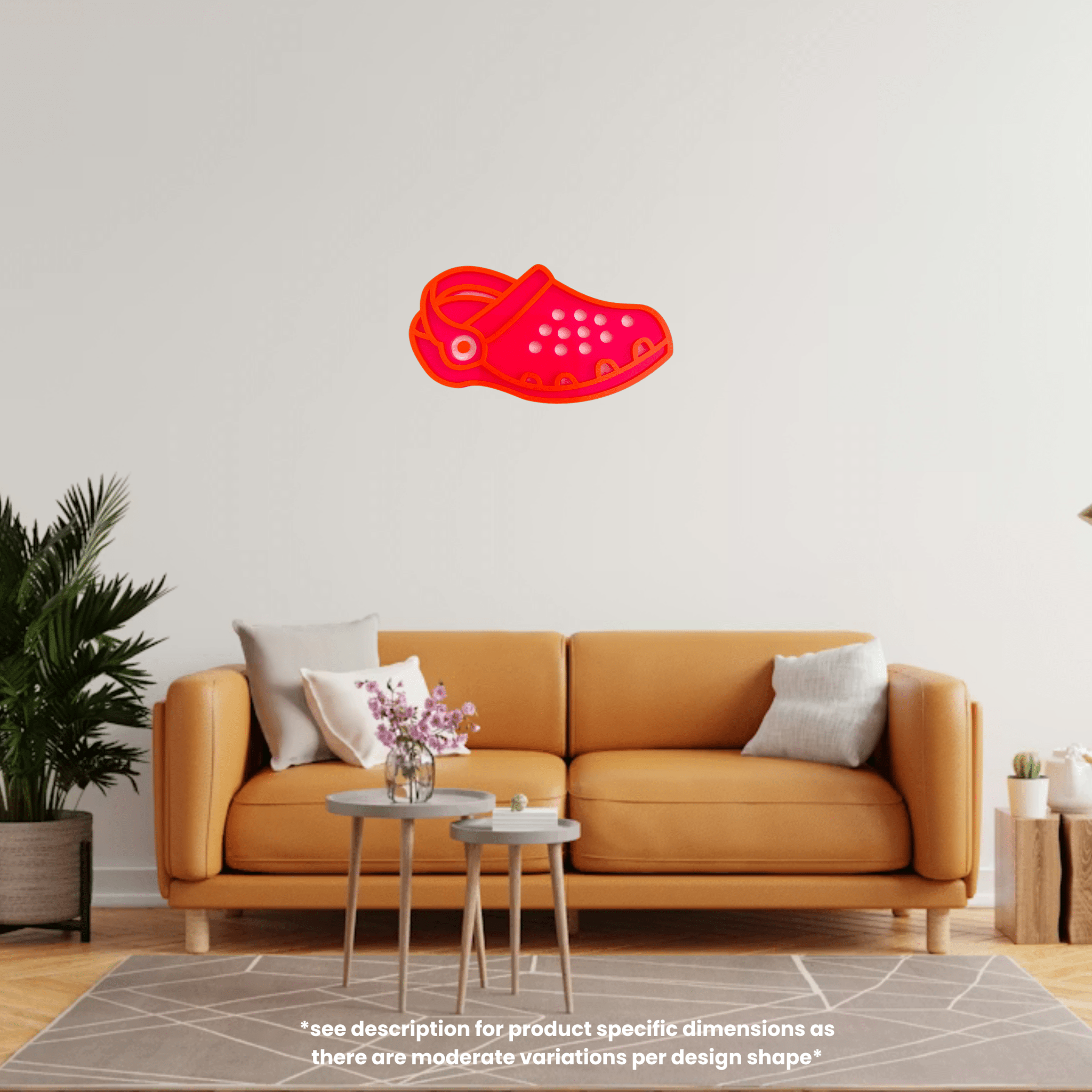 BubbleClog - Clog Shoe Wall Art: Y2K Colorful Acrylic Gallery Wall Hanging Decor - by MirrorPop. Handmade acrylic art.