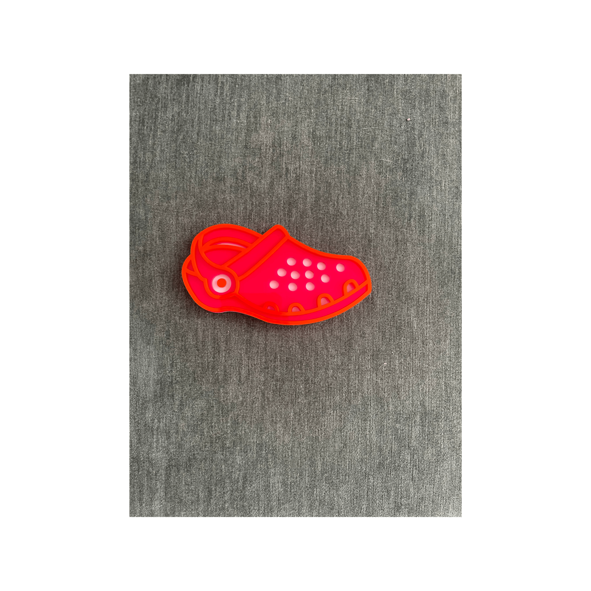 BubbleClog - Clog Shoe Wall Art: Y2K Colorful Acrylic Gallery Wall Hanging Decor - by MirrorPop. Handmade acrylic art.