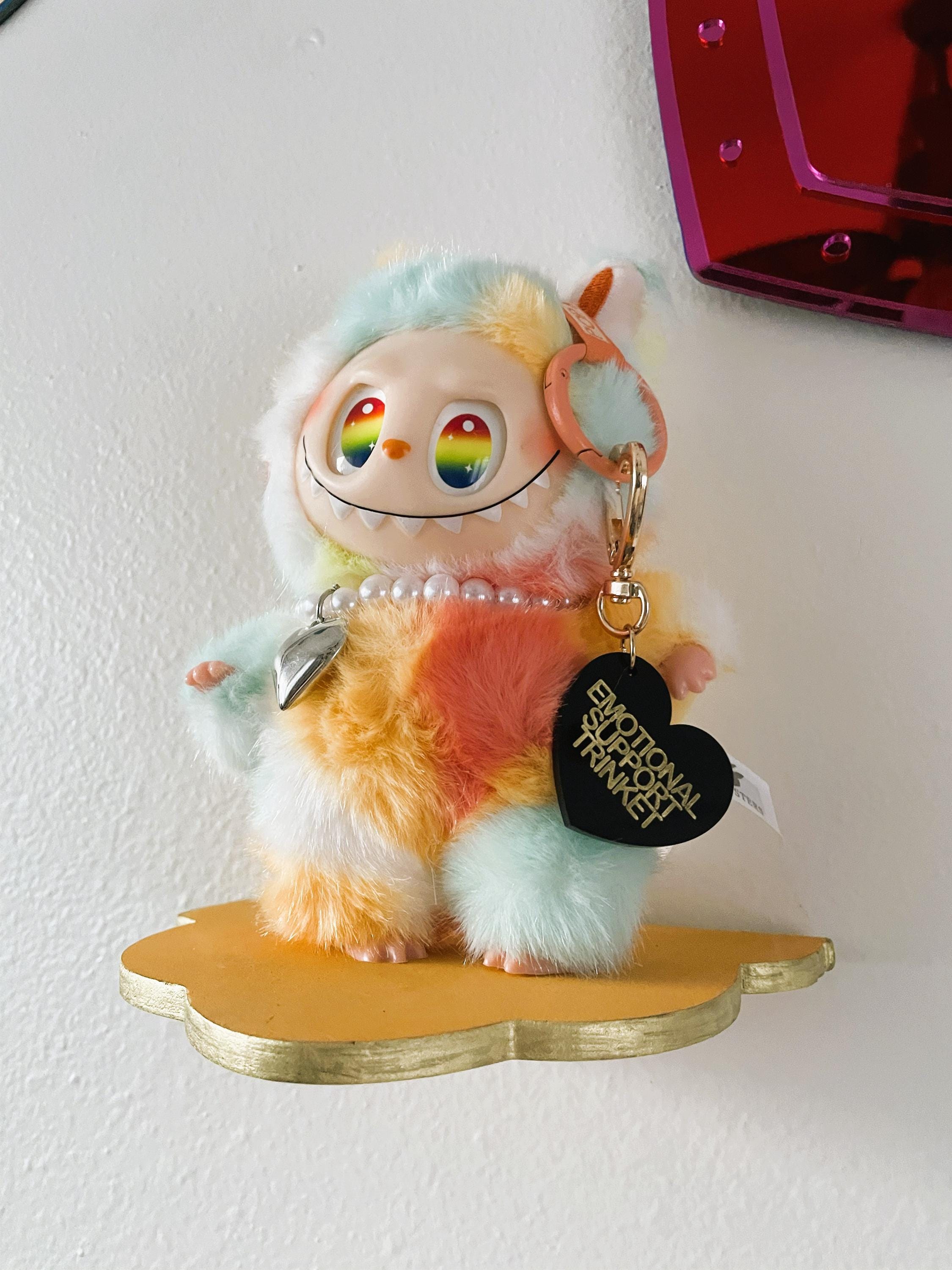 Hot Girl Boy Trinket Bag Charm Key Chain | Handmade Heart Black Acrylic