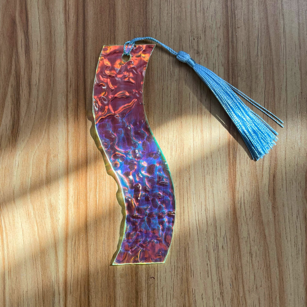 First Wave - Textured Iridescent Bookmark Series - by MirrorPop. Handmade acrylic art.