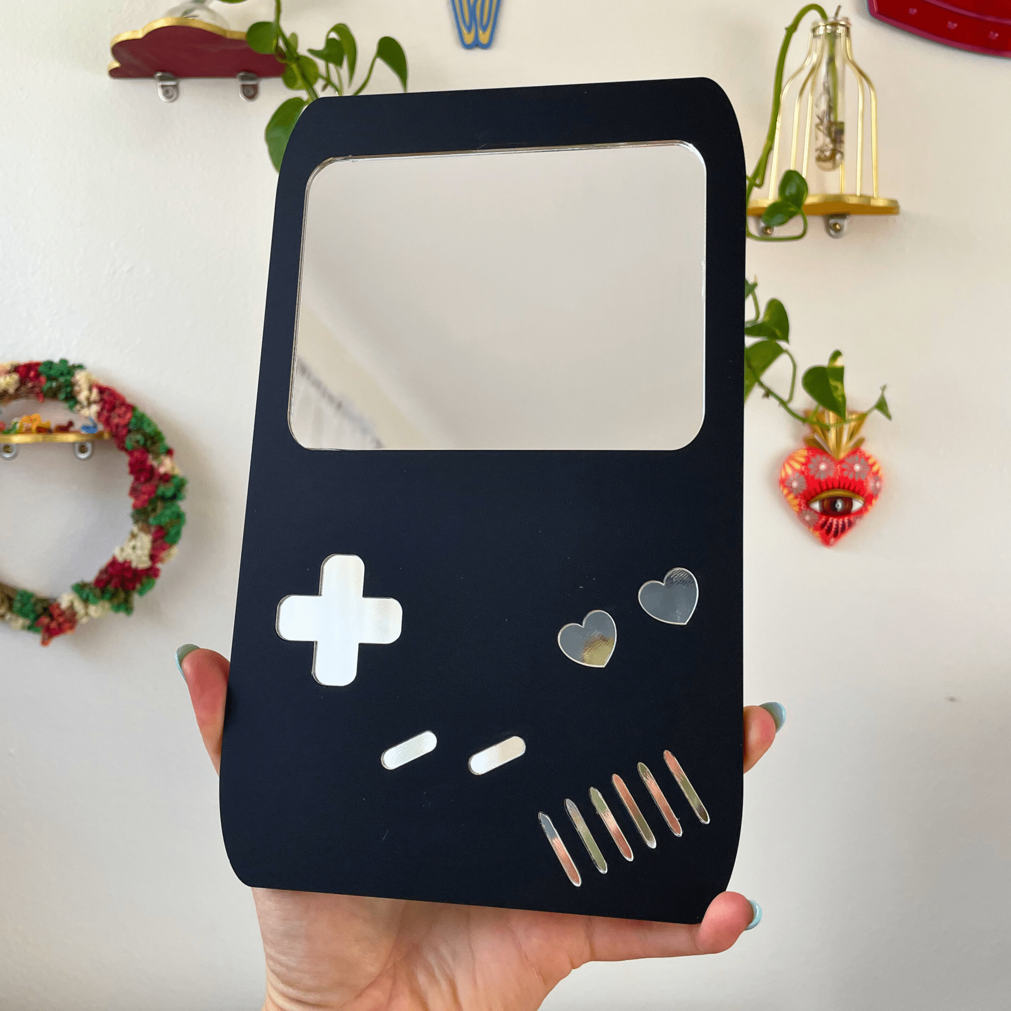 Game Console Mirror: Acrylic Gallery Wall Decor - by MirrorPop. Handmade acrylic art.