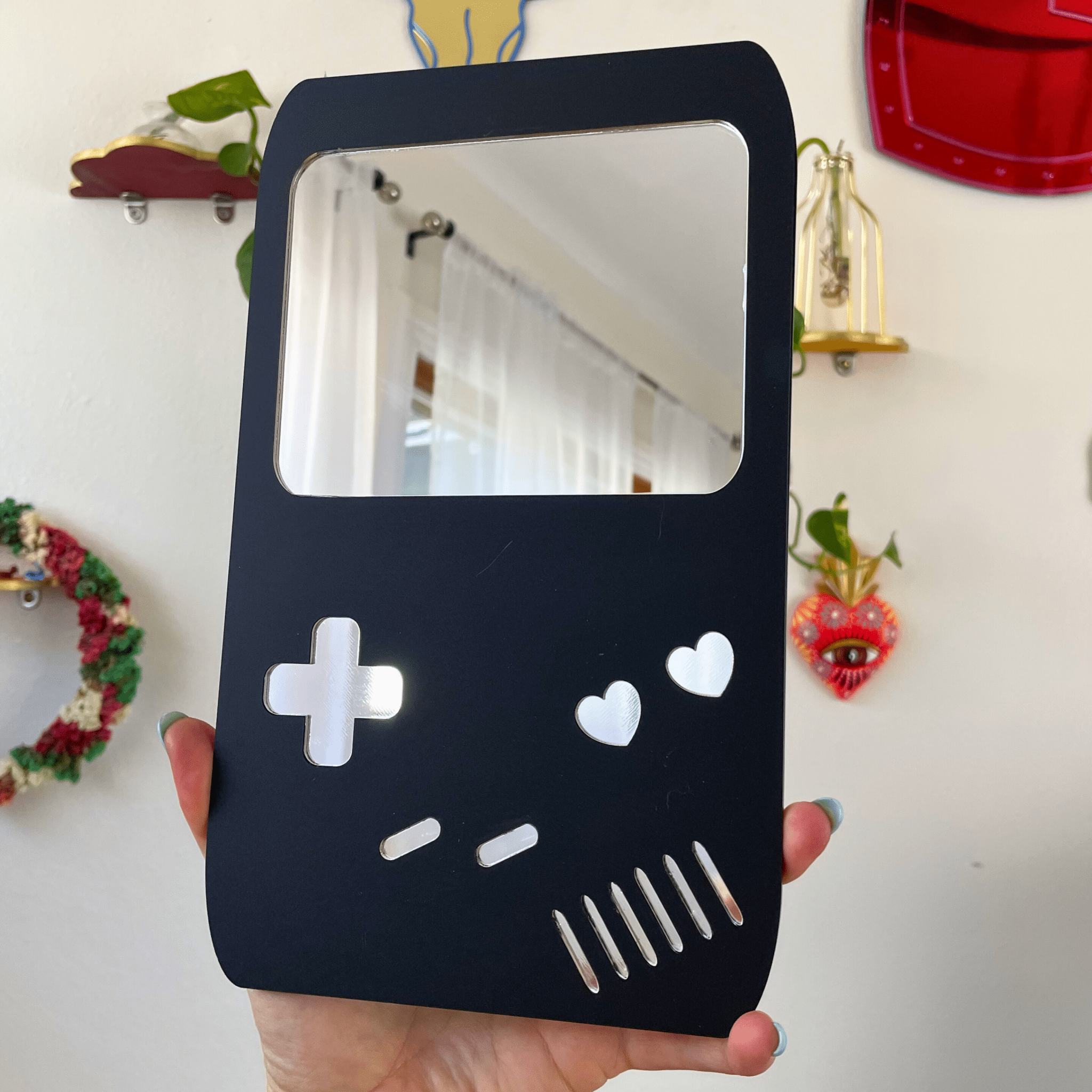 Game Console Mirror: Acrylic Gallery Wall Decor - by MirrorPop. Handmade acrylic art.