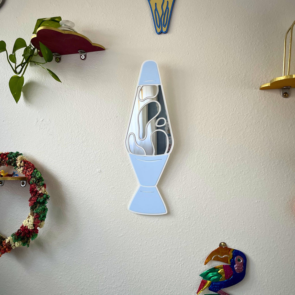 Baby Blue Lava Lamp Y2K Mirror