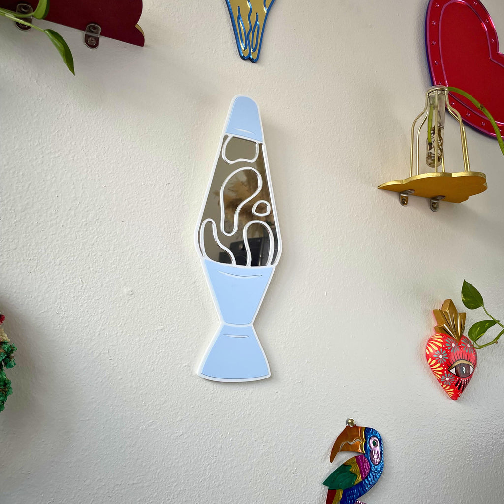 Baby Blue Lava Lamp Y2K Mirror