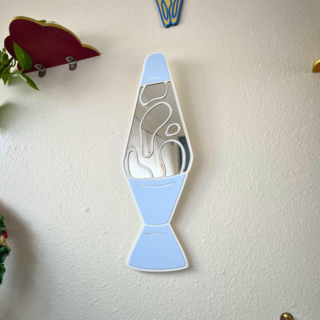 Baby Blue Lava Lamp Y2K Mirror