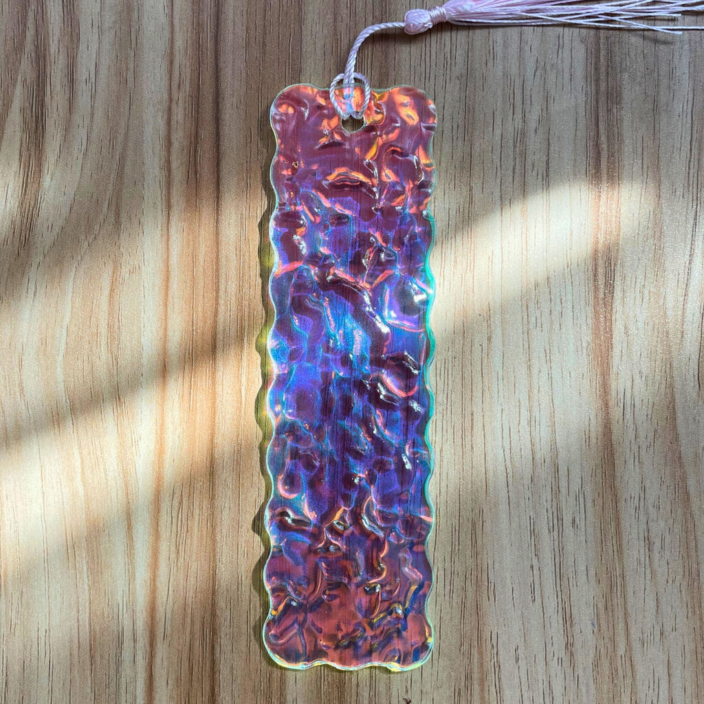 Second Wave - Textured Iridescent Bookmark Series - by MirrorPop. Handmade acrylic art.