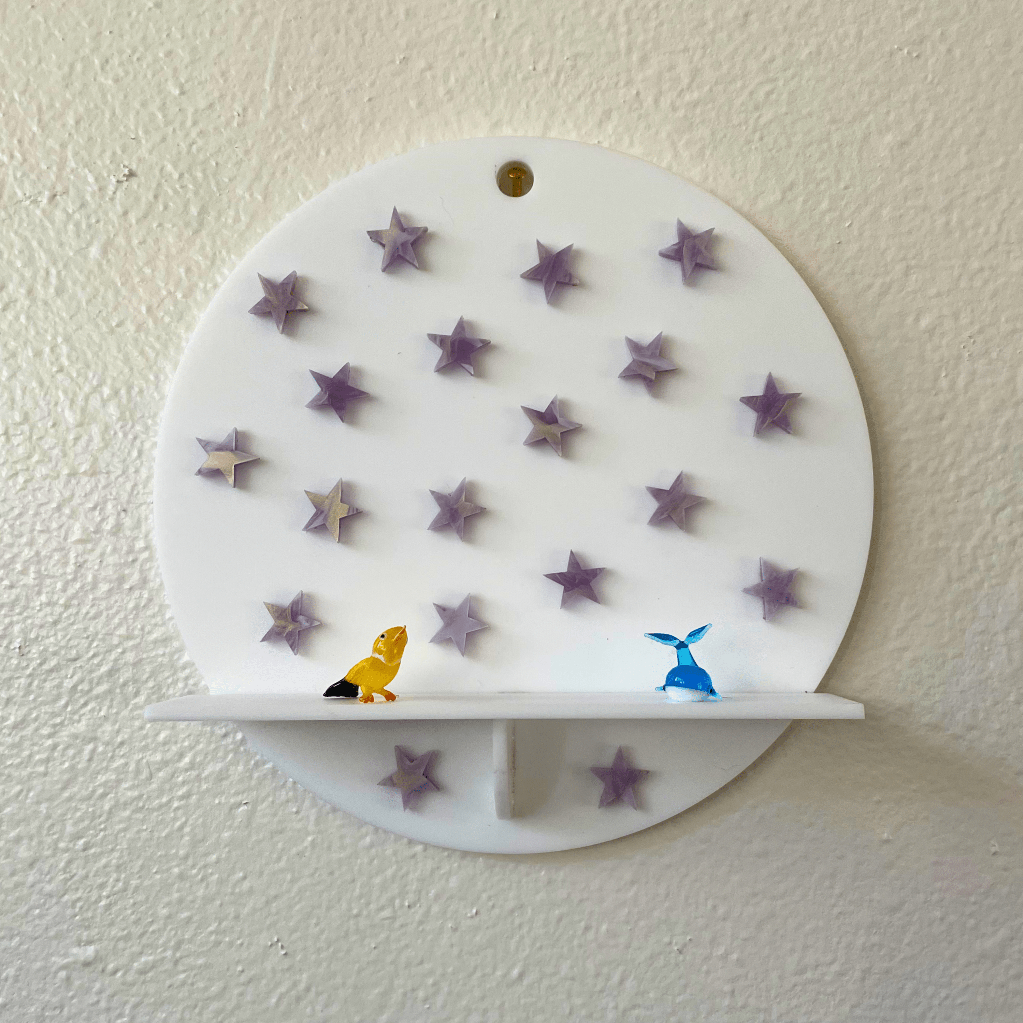 Stars Wall Shelf – Funky Colorful Acrylic Display Shelf