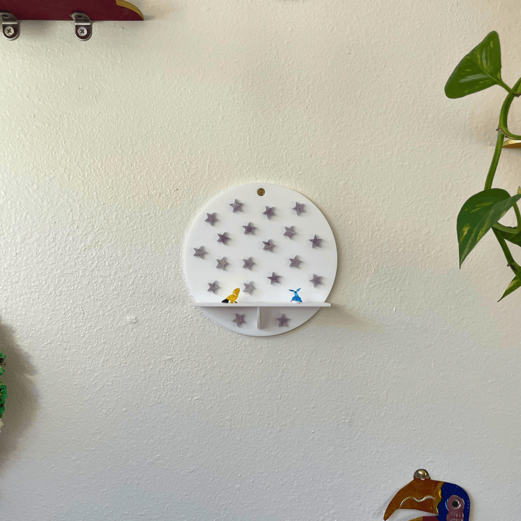 Stars Wall Shelf – Funky Colorful Acrylic Display Shelf