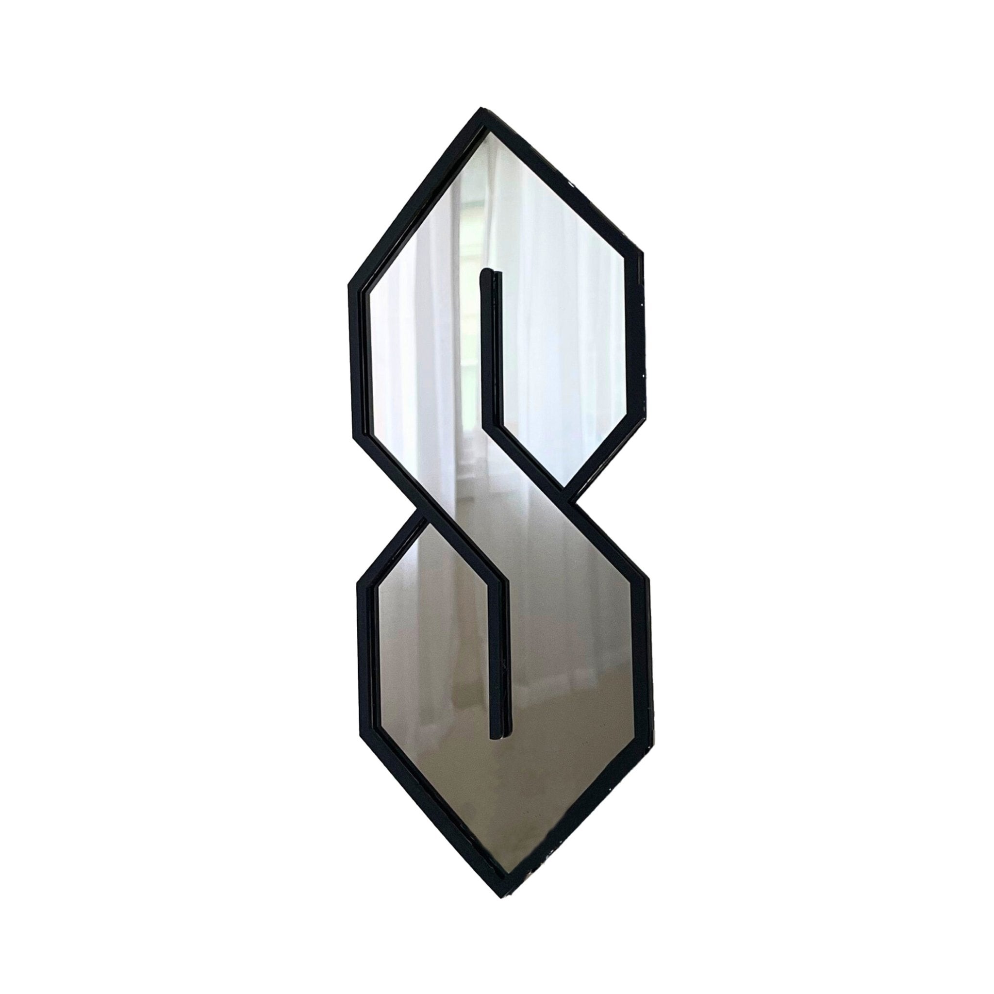 Super S Mirror: Y2K Acrylic Gallery Wall Hanging Decor - by MirrorPop. Handmade acrylic art.