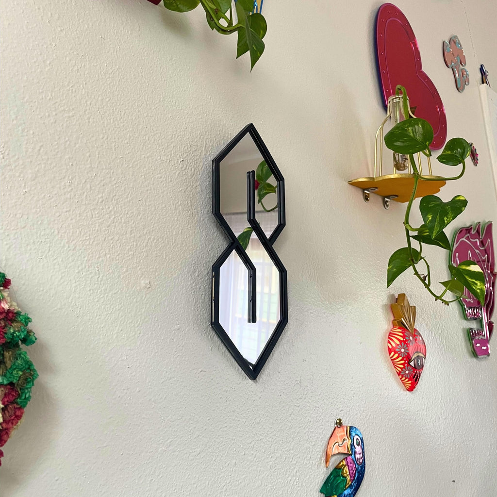 Super S Mirror: Y2K Acrylic Gallery Wall Hanging Decor - by MirrorPop. Handmade acrylic art.