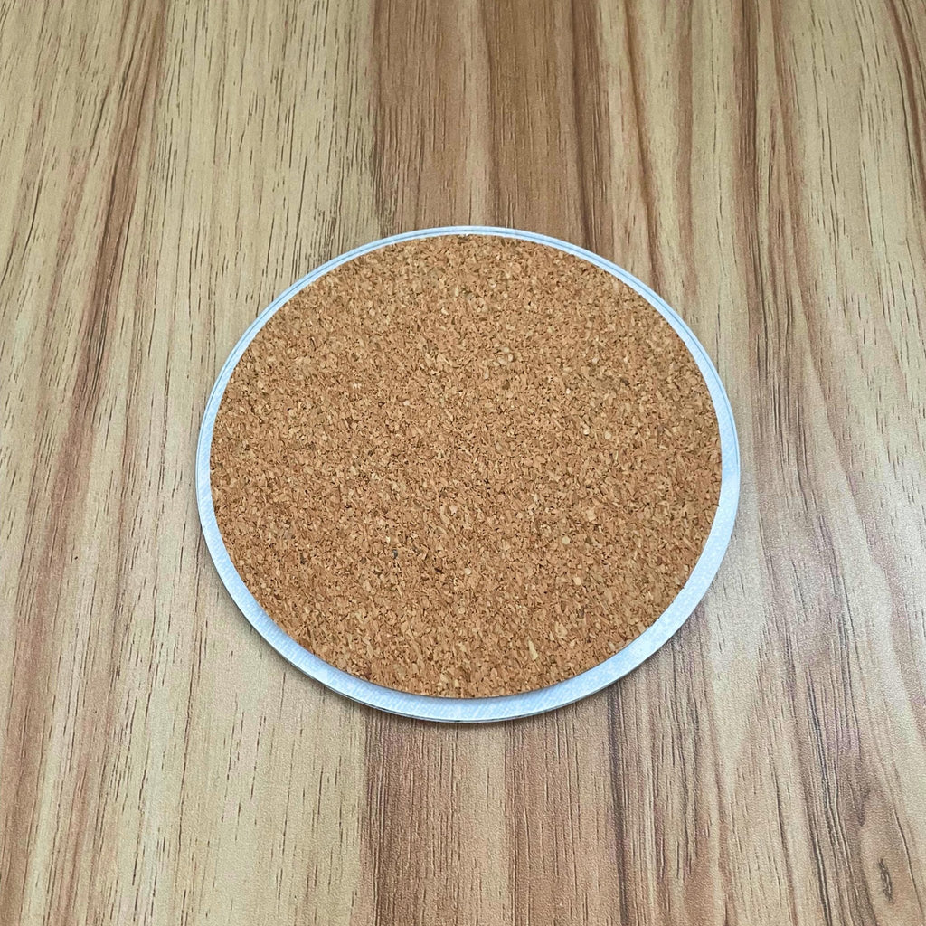 Swirl Acrylic Coaster – Pink & Red Bold Abstract Drink Coaster for Modern Home Decor - by MirrorPop. Handmade acrylic art.