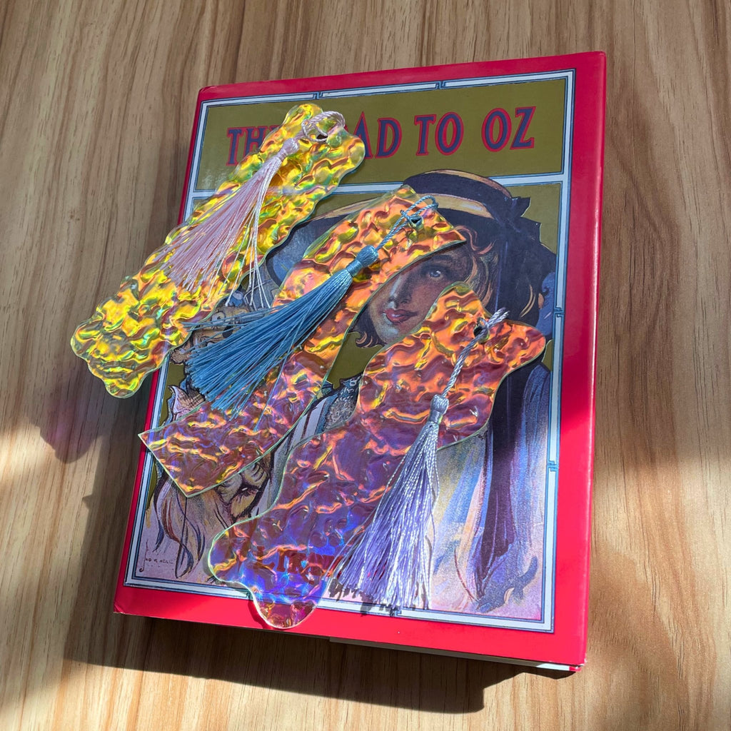 Third Wave - Textured Iridescent Bookmark Series - by MirrorPop. Handmade acrylic art.